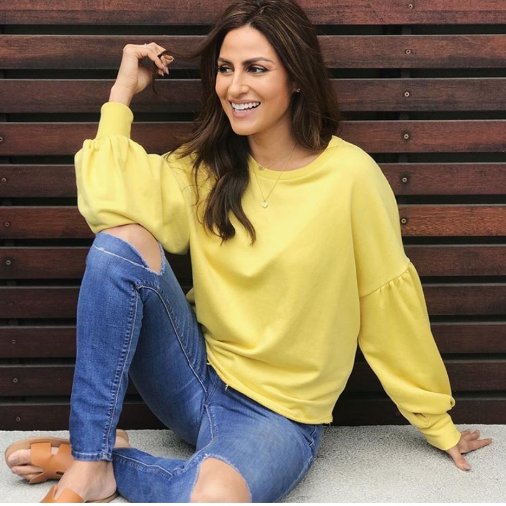 Harlowe & Graham Yellow Sweatshirt